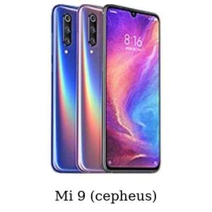 فایل (ENG Firmware (Fastboot Flashing شیائومی Mi 9 (cepheus)