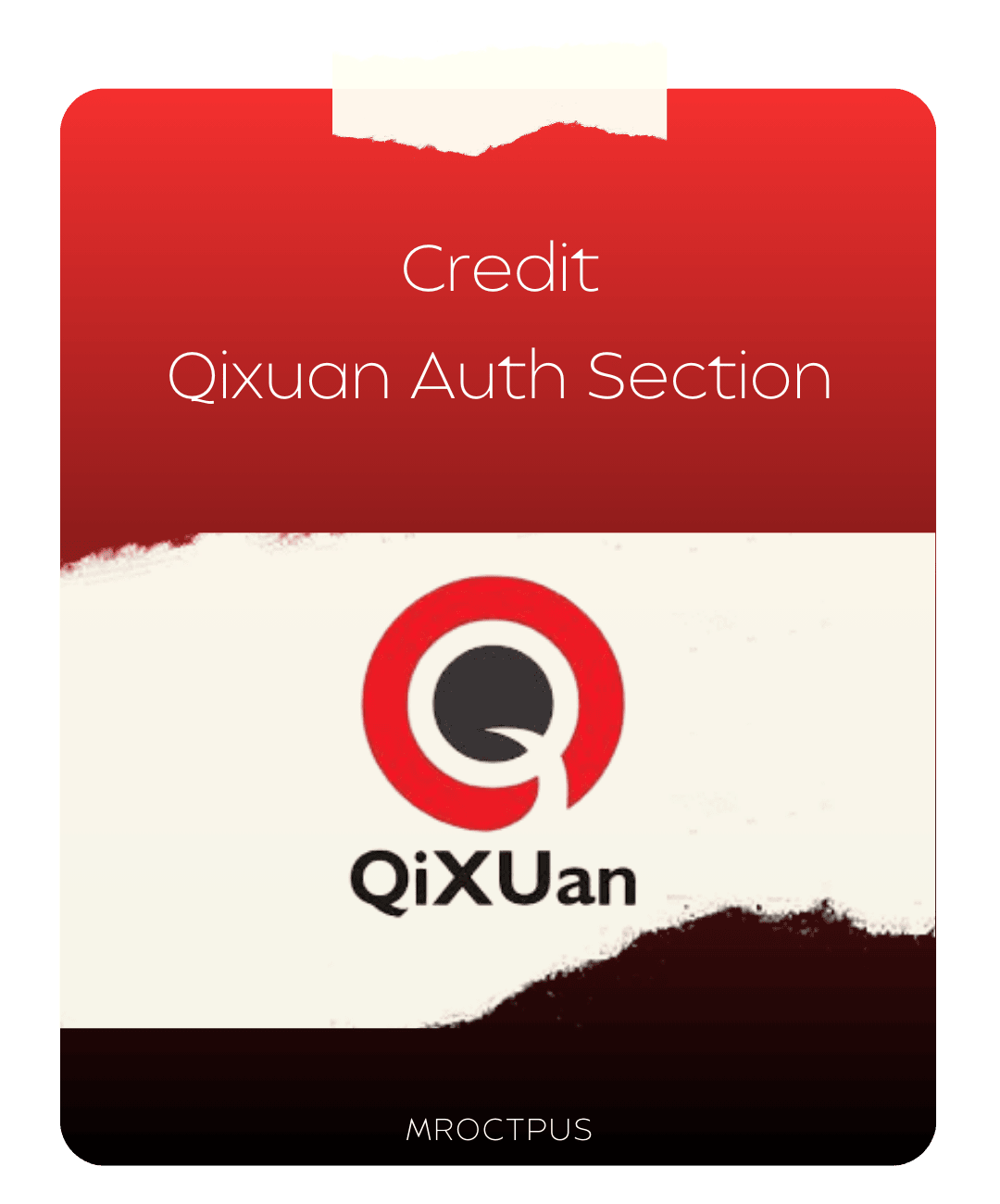 کردیت ابزار Qixuan Auth Section