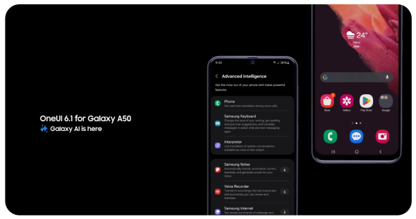 رام سفارشی One UI 6.1 بر پایه اندروید 14 برای Galaxy A50